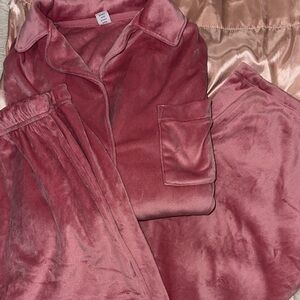 Plush Pink Old Navy Pajama Set